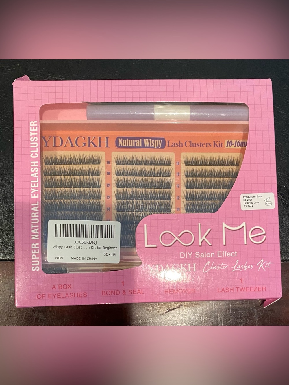 🎉🎉 5/$15 NWT Look Me Pink Natural Wispy Lash Clusters Kit